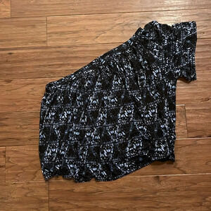 Free People Woman’s One Shoulder Blue Blouse Size L